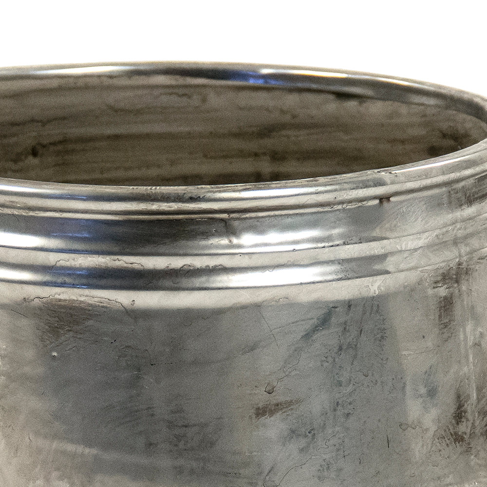 Distressed Metallic Vase