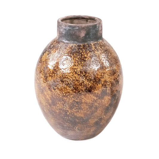 Distressed Textured Vase (16758L B93A)