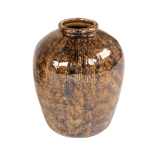 Distressed Textured Vase (16800S B93)