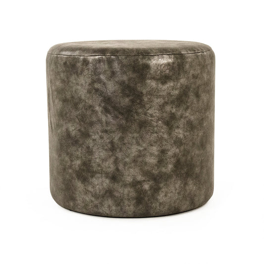 Distressed Grey PU Stool