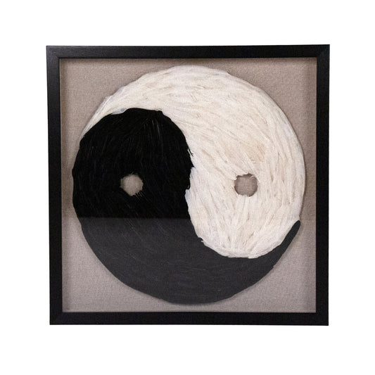 Feather Yin-Yang Wall Art